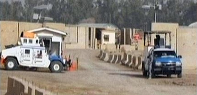  'Iraqi police forces stationed all around and inside Camp Liberty'