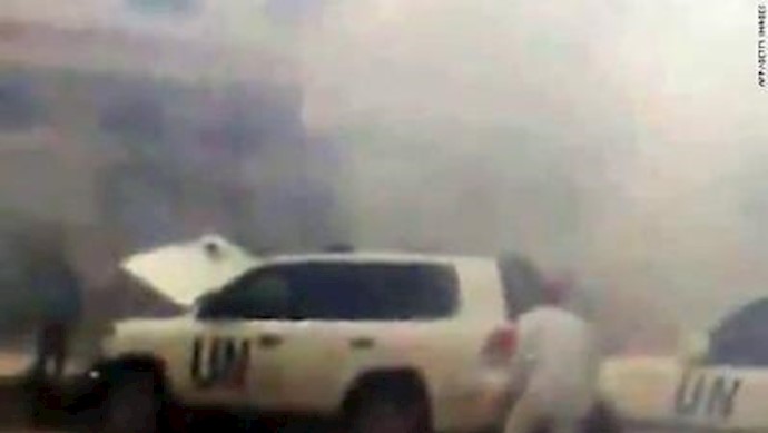 U.N. vehicles hit by explosion in Syria