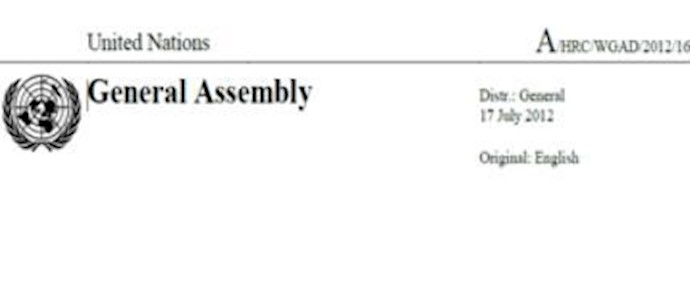 Opinions adopted by the Working Group on Arbitrary
Detention at its sixty-third session, 30 April–4 May 2012
