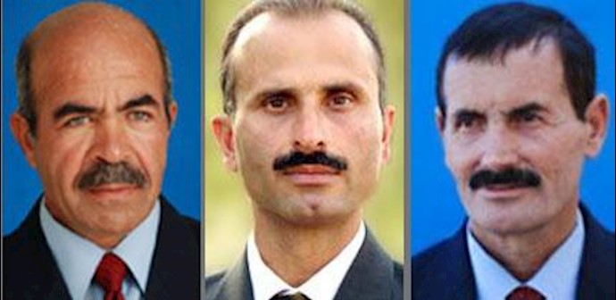  'Mohammad Ali Tatai (left), Bardia Mostofian (middle), Hamdollah Rahmani (right)'