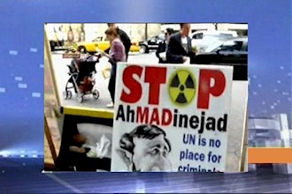 Iranians in New York say no to Ahmadinejad, call for protests and demos