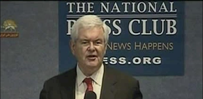 Gingrich urges U.S. to seek regime change in Iran through dissidents