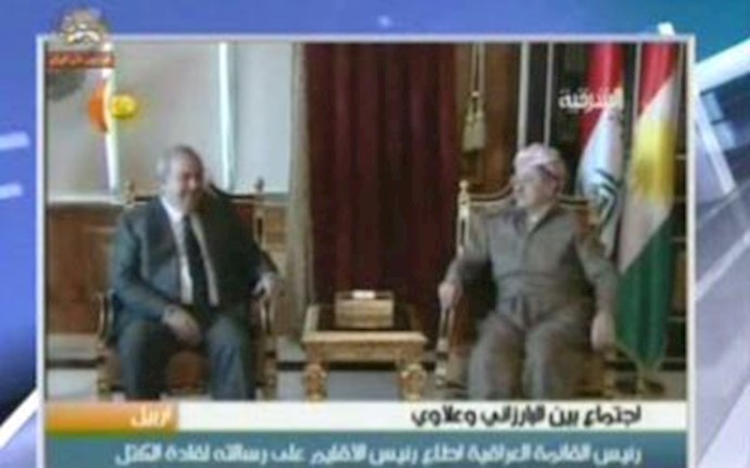 Allawi, Barzani exchange thoughts in Arbil