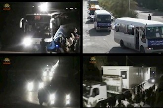 Seventh convoy of Ashraf residents transfers to Camp Liberty.