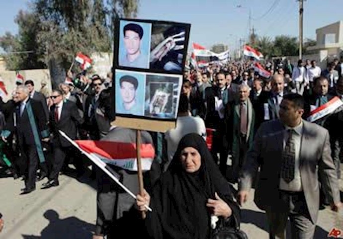 Families of political prisoners protest against Maliki in Baghdad