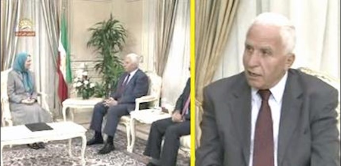 Maryam Rajavi meets with senior Palestinian delegation