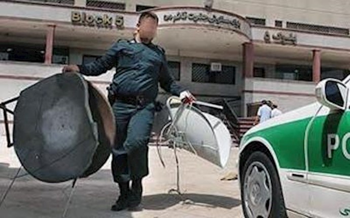 Mullahs’ forces rounding up satellite dishes
