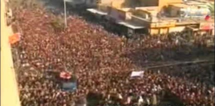 Iraqis hold funeral for Fallujah demo victims