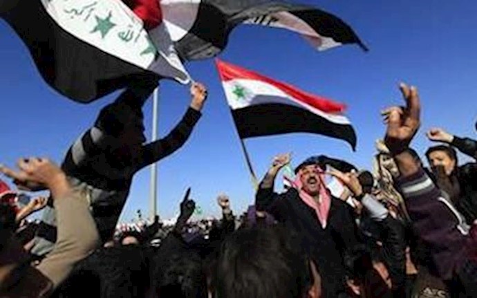Samarra uprising in Iraq, chanting “People demand government overthrow”