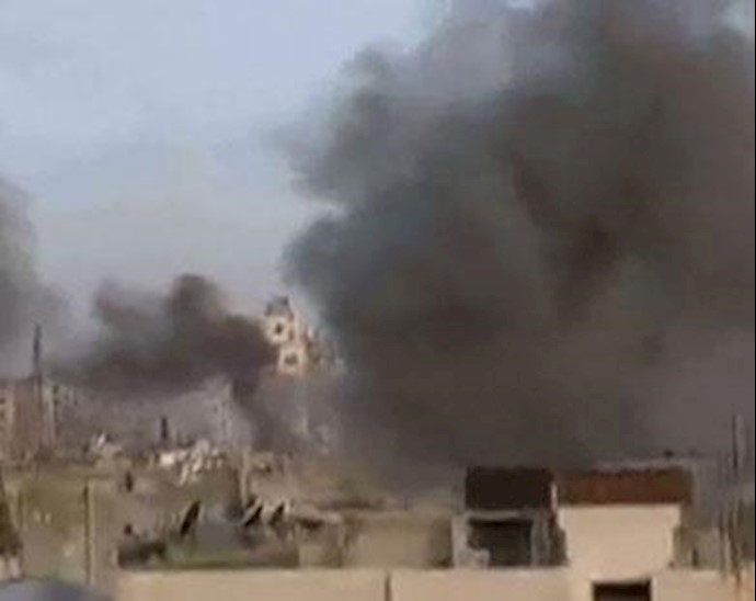 Syrian air force bombs outer Damascus as skies clear