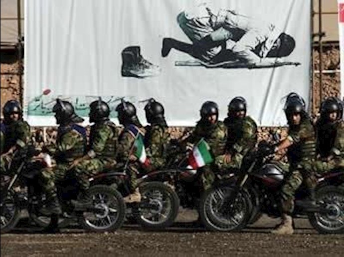 Iran: Basij forces chant slogan against PMOI (MEK) in Tehran