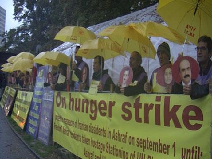 Photos: Iranian opposition protests and hunger strikes call for freedom of Camp Ashraf hostages