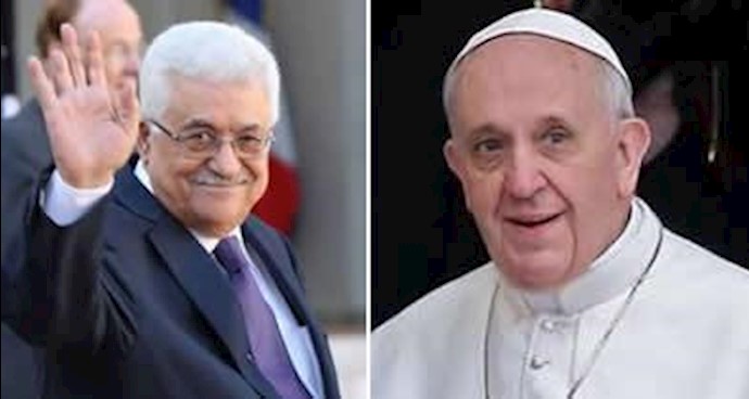 Palestinian President Mahmoud Abbas meet with Pope Francis I