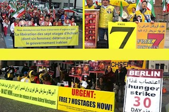 Demo in Strasbourg, hunger strikes in 5 cities calling for release of Ashrafi hostages – Oct 2013