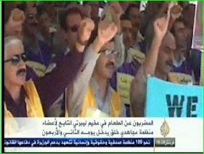 Camp Liberty hunger strike entered its 42nd day: al-Jazeera TV