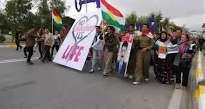 Thousands of Iranian Kurds in Iraq protest outside Iran’s consulate in Irbil: “Republic of Execution, get lost from this city”