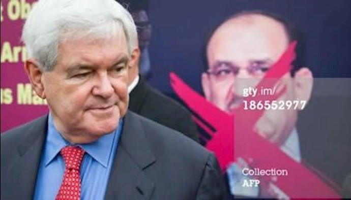 AFP: Former US House Speaker Newt Gingrich in a protest rally outside White House