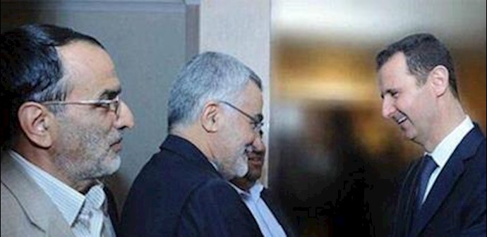  'Senior IRGC commander Mohammad Jamali (left)'