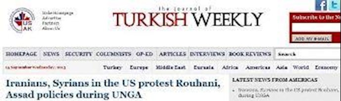 Iranians, Syrians in the US protest Rouhani, Assad policies during UNGA