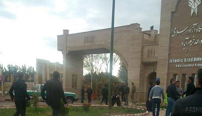 Iran: Student protest in Khorram-Abad