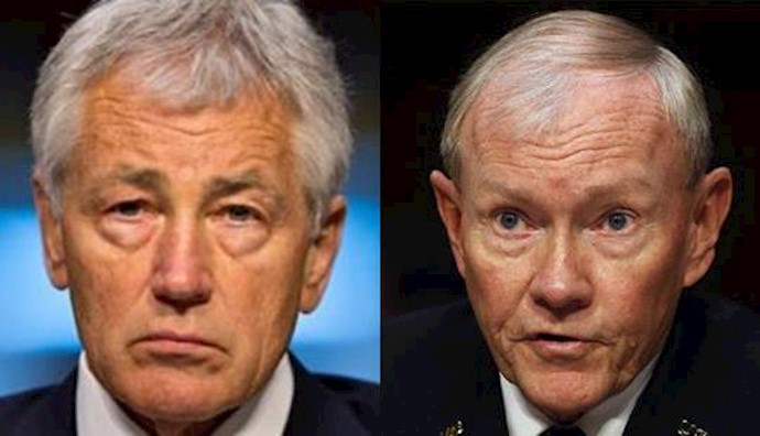  'Secretary Chuck Hagel and General Martin Dempsey'
