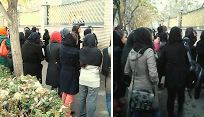Iran: protest against mullahs’ misogynist law banning women to watch games in sports stadiums