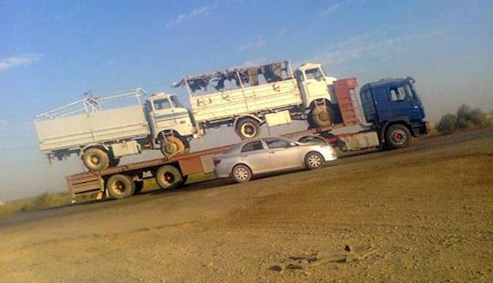  'Ashraf-Looing military vehicles'