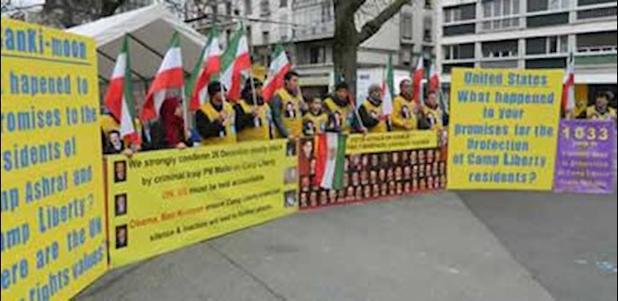 Day 1033 of Iranian opposition Geneva sit-in