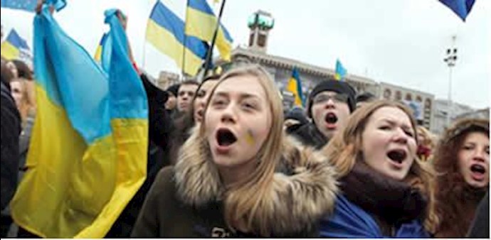 Ukrainians visit presidential palace