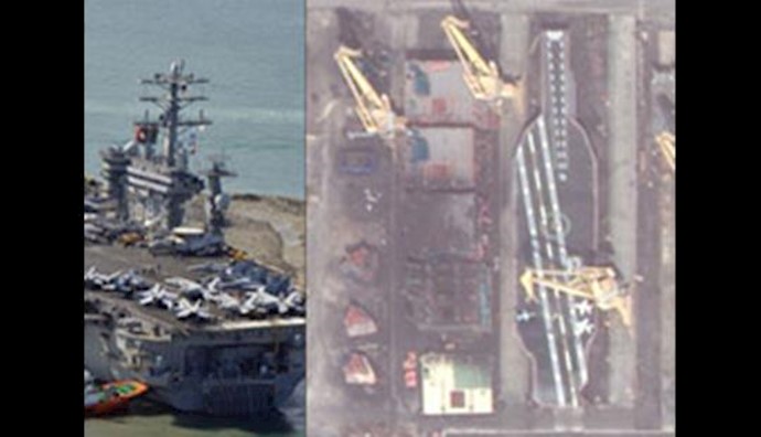 Senior US Congressman: Iranian regime up to ’no good’ with US aircraft carrier mock-up