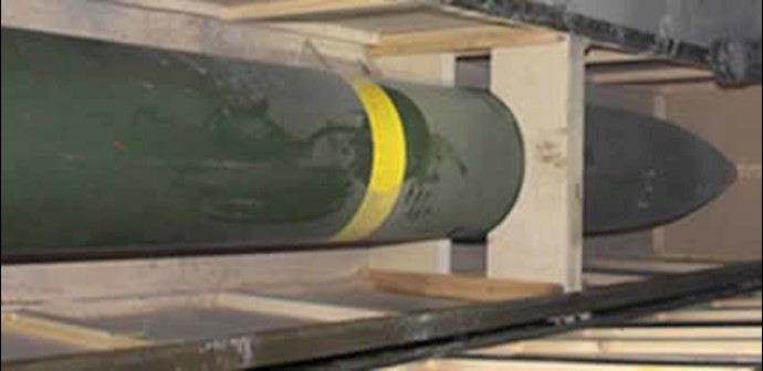  'High-tech Iranian missiles confiscated by the Israeli army'