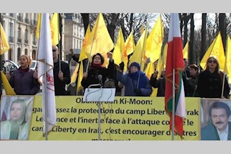 Iranian Diaspora protests secret burial of 52 murdered Ashraf residents by Maliki