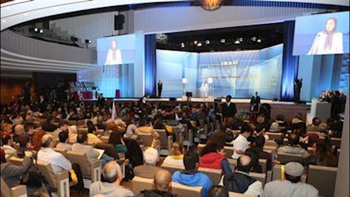  'Maryam Rajavi in the Paris conference'