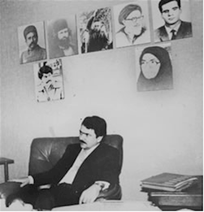  'Massoud Rajavi, head of the Iranian Resistance, in 1988'