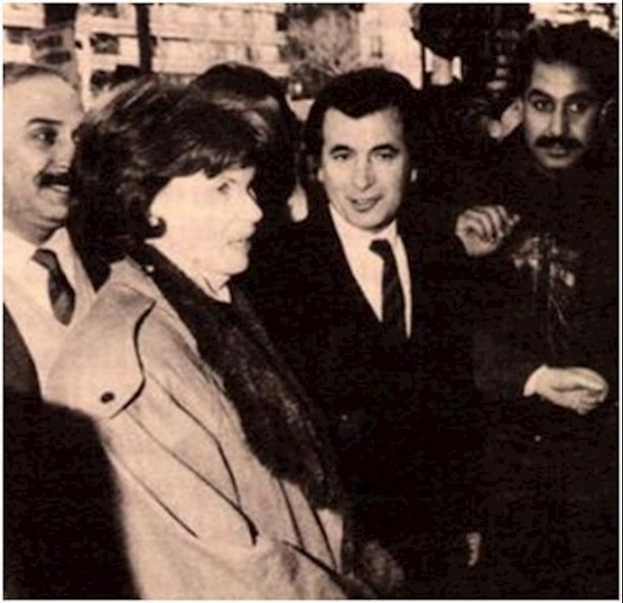  'Ms. Mitterrand visits the hunger strike '