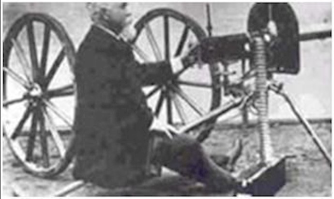  'Invention of automatic  machinegun'