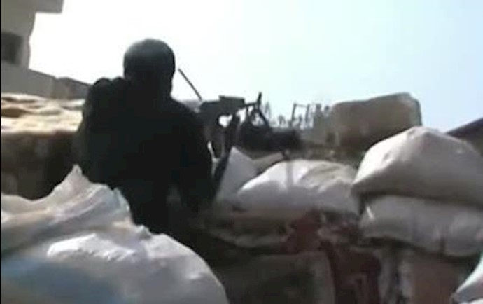  'Syrian rebels near Aleppo'