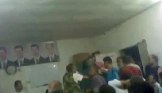 Internal clashes between Assad forces