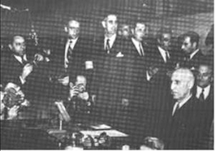 Participation of Dr. Mosaddeq in The Hague International Tribunal