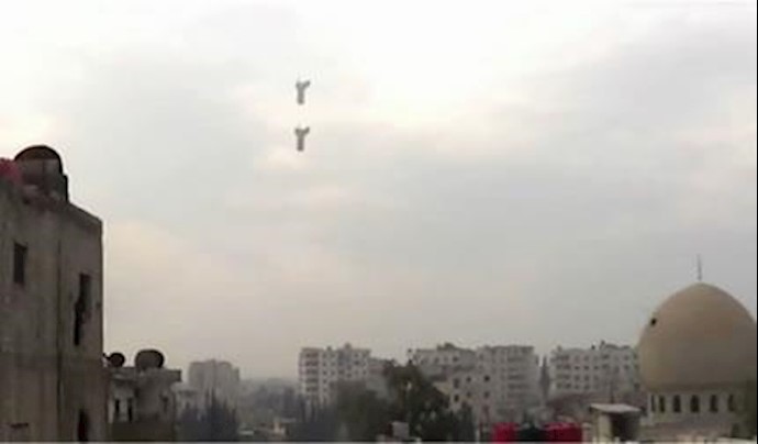 Syria: non-stop barrel bombings in Daria & nearby cities