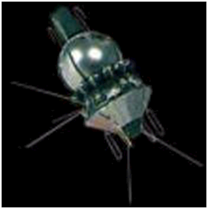 The first journey of three astronauts together to space