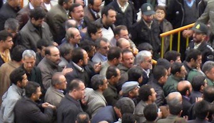  'Labor protest in Tehran'