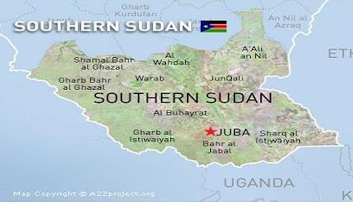  'Map of South Sudan'