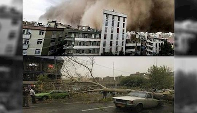  'Intense storm in Tehran'