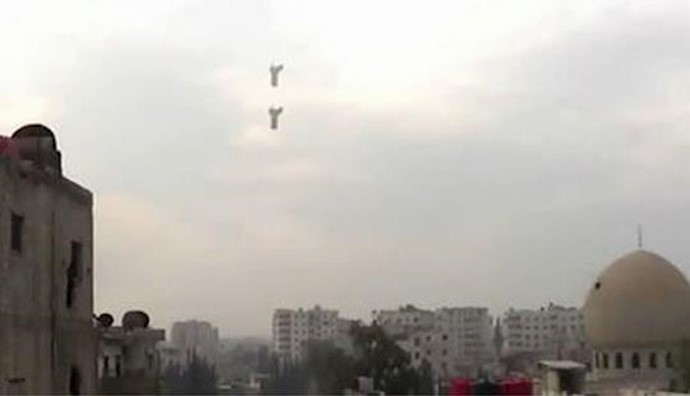 Barrel bombs continue to fall in Syria’s Aleppo