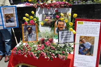 Iranians in San Francisco commemorating PMOI hero Gholamreza Khosravi