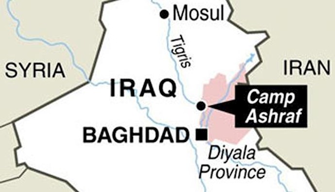  'Camp Ashraf in Diyala Province, north of Baghdad'