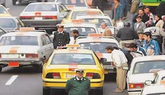 Iran: taxi drivers stage protest gathering in Kermanshah