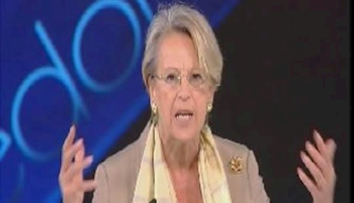 Michèle Alliot-Marie, former French Defense minister supported the Iranian Resistance at the greate Iranian gathering in Paris