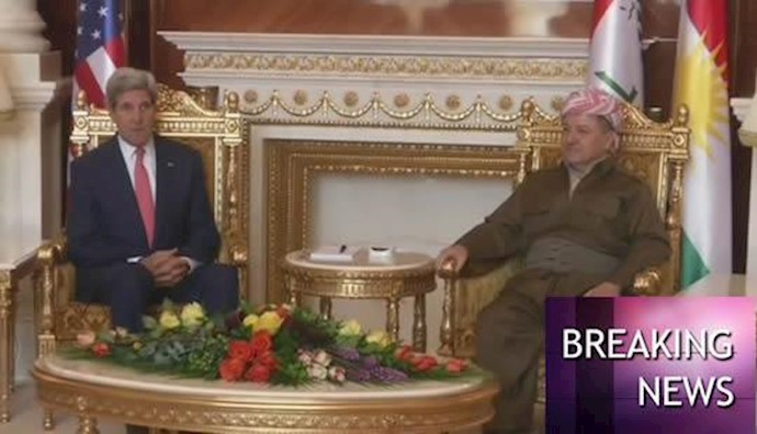  'John Kerry lands in Erbil, northern Iraq'